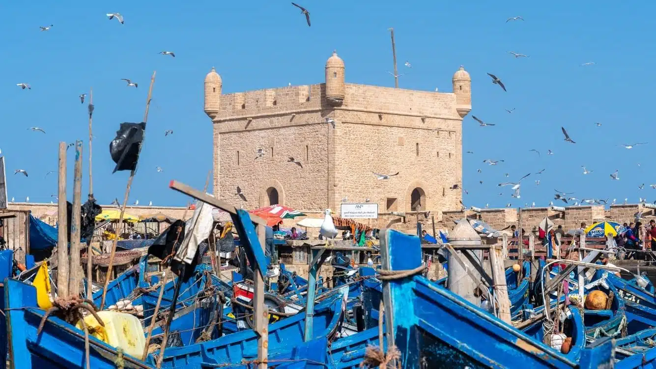 Essaouira_boats and ramparts - 2