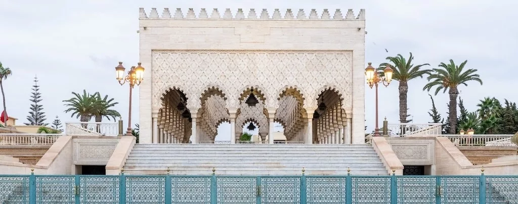 ODM-Morocco-Imperial-Cities the Mausoleum of Mohammed V in Rabat - a prime example of the intricate architecture commonly found in Morocco's imperial cities