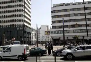 modern city buildings