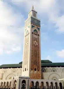 minaret and mosque of Hassan II