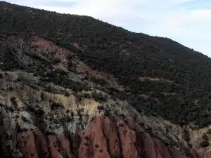 Red and green high atlas mountains