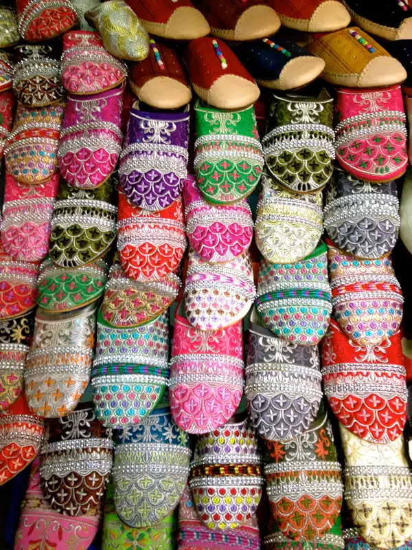 colorful slippers