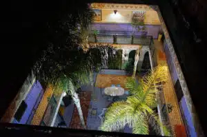 A Moroccan spa seen from above