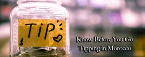 A tipping jar