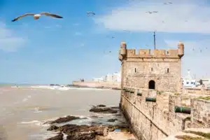 the historical fortification built on the coast in Essaouira