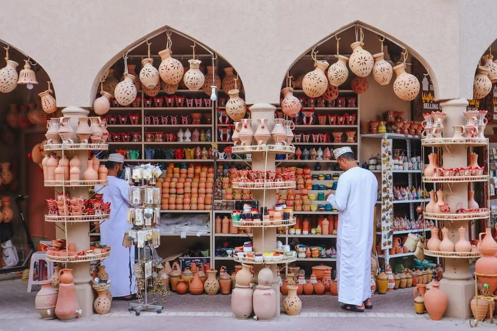 A small shop in the medina where you can find handmade pottery and ceramics but you're not buying directly from the artisan.