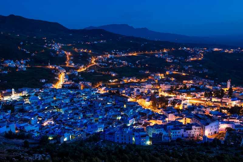 sundown in Chefchaouen